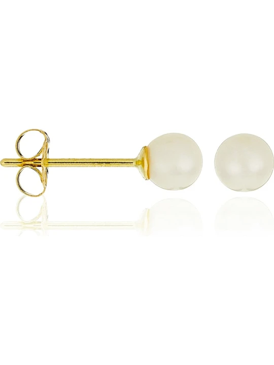 Zdjęcie produktu L instant d Or Złote kolczyki-wkrętki "My Pearl" z perłami rozmiar: onesize