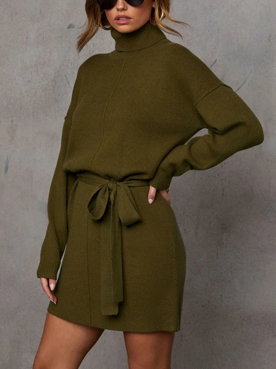 Zdjęcie produktu LA Angels Sukienka w kolorze khaki rozmiar: XL