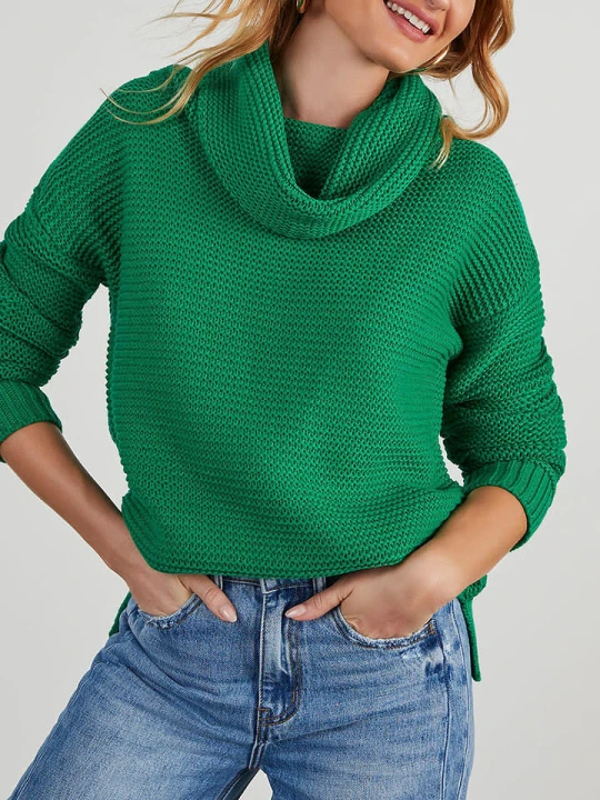 Zdjęcie produktu LA Angels Sweter w kolorze zielonym rozmiar: XL