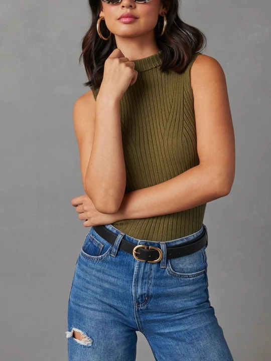 Zdjęcie produktu LA Angels Top w kolorze khaki rozmiar: S