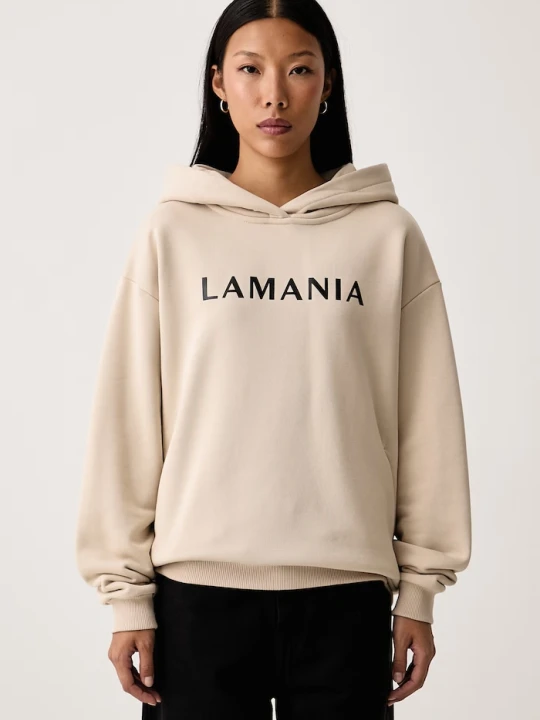 Zdjęcie produktu La Mania bluza damska z bawełną EVERY beżowy