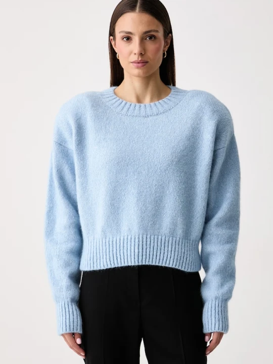 Zdjęcie produktu La Mania sweter damski z wełną merino THEIA niebieski