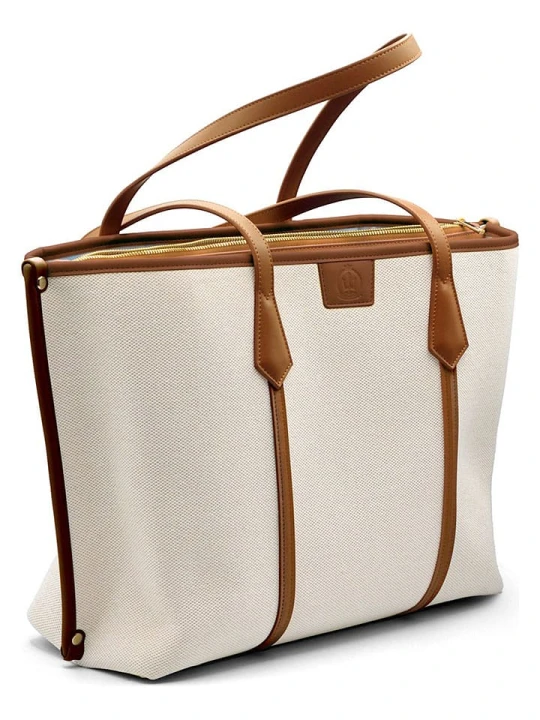 Zdjęcie produktu La Manufacture Royale Shopper bag "Vanuatu" w kolorze beżowo-jasnobrązowym - 44 x 29 x 14 cm rozmiar: onesize