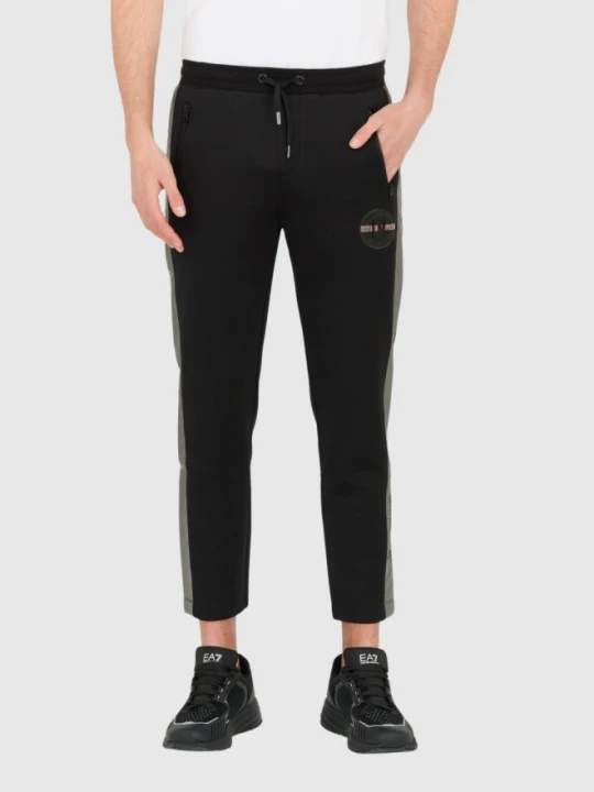 Zdjęcie produktu LA MARTINA Czarne męskie spodnie Slim Fit, Rozmiar XL