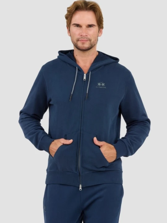 Zdjęcie produktu LA MARTINA Granatowa męska bluza Hooded Cot, Rozmiar M Niebieski