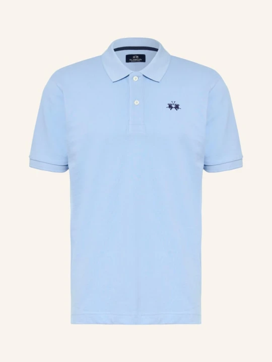 Zdjęcie produktu La Martina Koszulka Polo Z Piki Regular Fit blau JASNONIEBIESKI