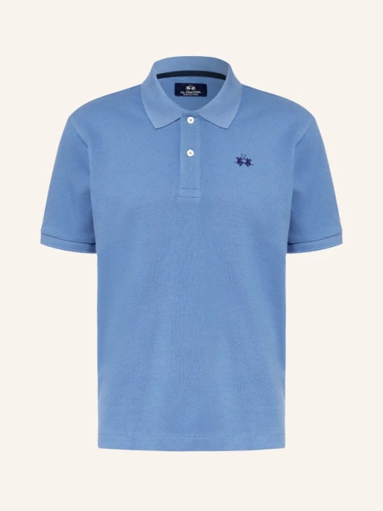 Zdjęcie produktu La Martina Koszulka Polo Z Piki Regular Fit blau JASNONIEBIESKI