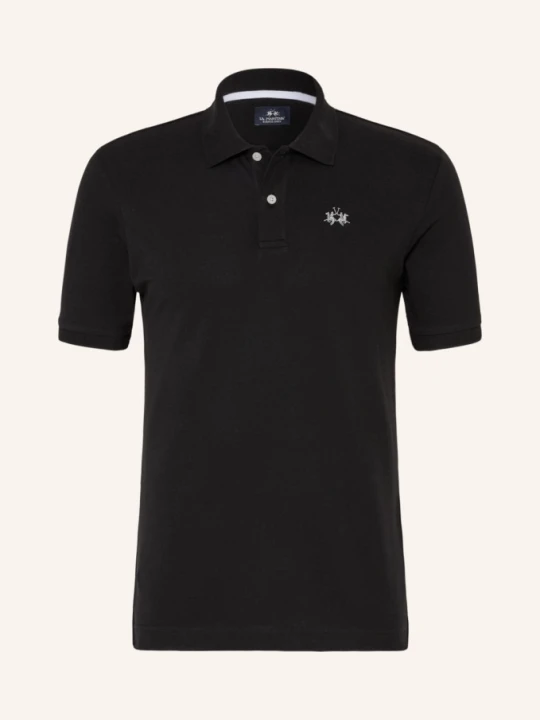 Zdjęcie produktu La Martina Koszulka Polo Z Piki Regular Fit schwarz CZARNY
