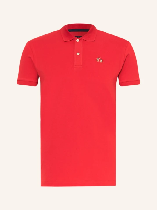 Zdjęcie produktu La Martina Koszulka Polo Z Piki Slim Fit rot CZERWONY