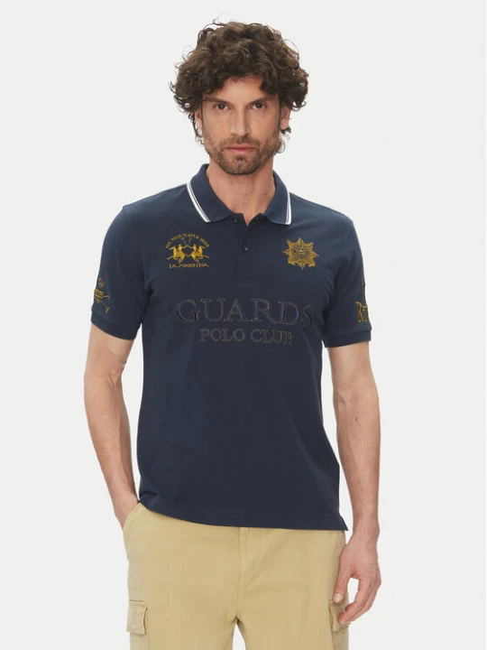 Zdjęcie produktu La Martina Polo Achille MAPG30 PK097 Granatowy Regular Fit