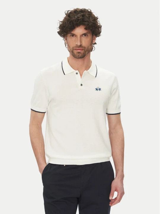 Zdjęcie produktu La Martina Polo Austin MAS001 YC041 Biały Regular Fit