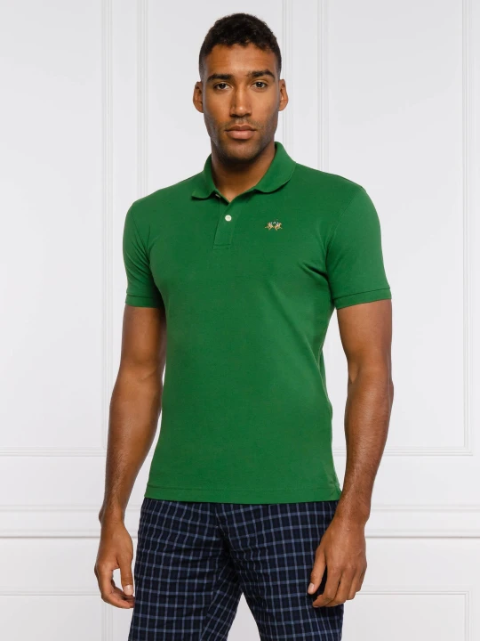 Zdjęcie produktu La Martina Polo Eduardo | Slim Fit | pique zielony