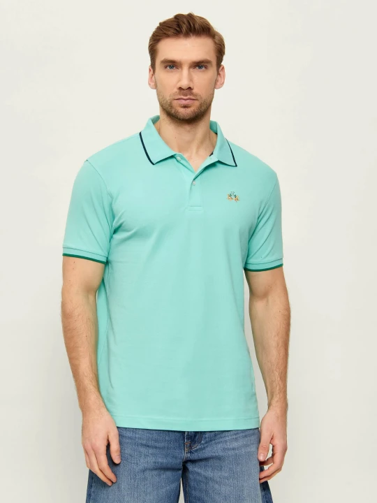 Zdjęcie produktu La Martina Polo | Regular Fit | pique turkusowy