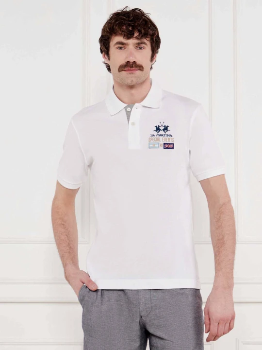 Zdjęcie produktu La Martina Polo | Regular Fit | pique biały