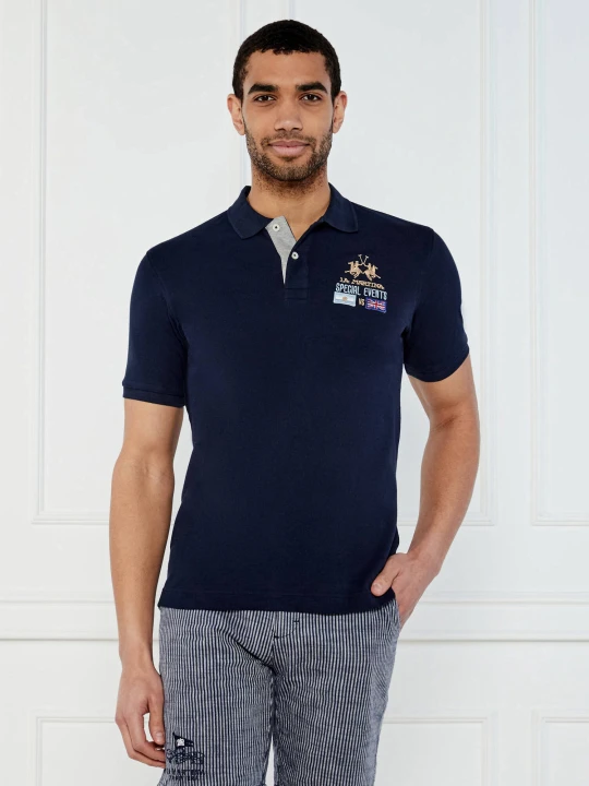 Zdjęcie produktu La Martina Polo | Regular Fit | pique granatowy