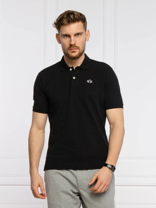 Zdjęcie produktu La Martina Polo | Regular Fit | pique czarny
