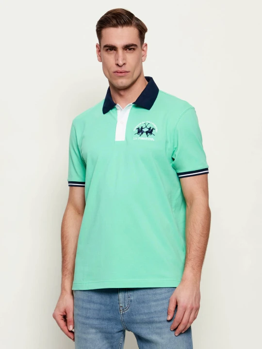 Zdjęcie produktu La Martina Polo | Regular Fit | pique turkusowy