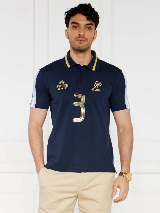 Zdjęcie produktu La Martina Polo | Regular Fit | stretch granatowy