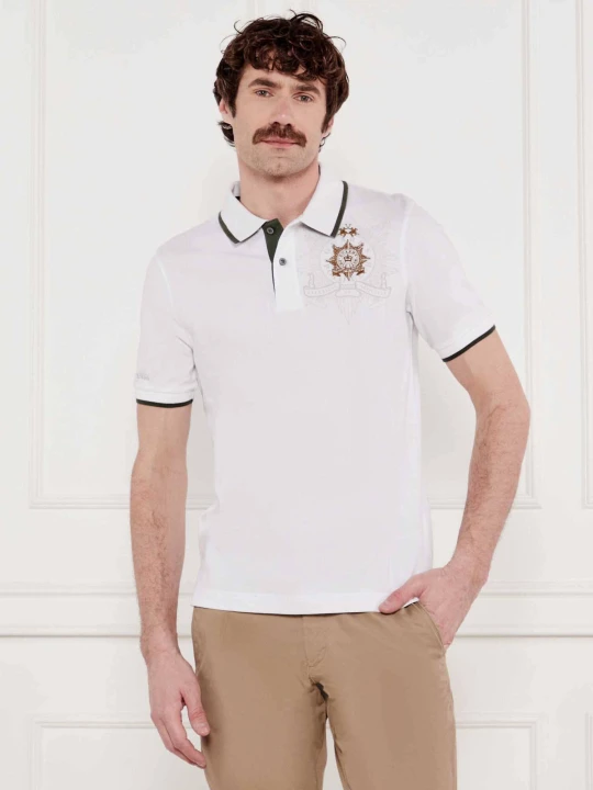 Zdjęcie produktu La Martina Polo | Regular Fit | stretch pique biały