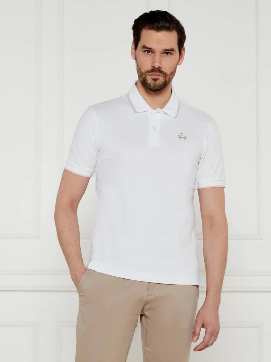 Zdjęcie produktu La Martina Polo | Slim Fit biały