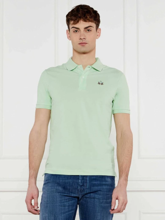 Zdjęcie produktu La Martina Polo | Slim Fit | stretch pique miętowy