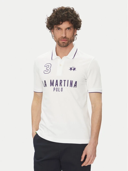 Zdjęcie produktu La Martina Polo Yeshayahu MAP320 PK001 Biały Regular Fit