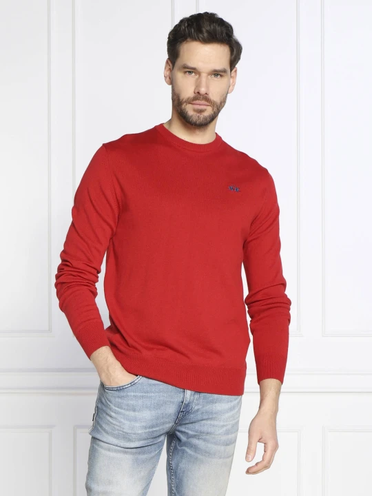 Zdjęcie produktu La Martina Sweter | Regular Fit | z dodatkiem wełny czerwony