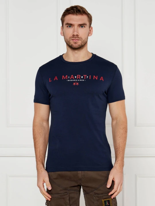 Zdjęcie produktu La Martina T-shirt | Regular Fit granatowy