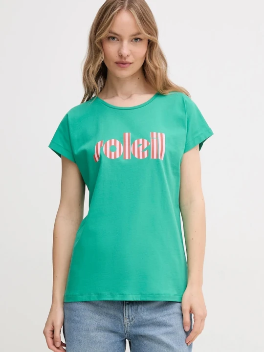 Zdjęcie produktu La Petite Française t-shirt bawełniany TYFANY zielony