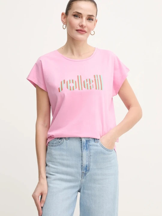 Zdjęcie produktu La Petite Française t-shirt bawełniany TYFANY różowy