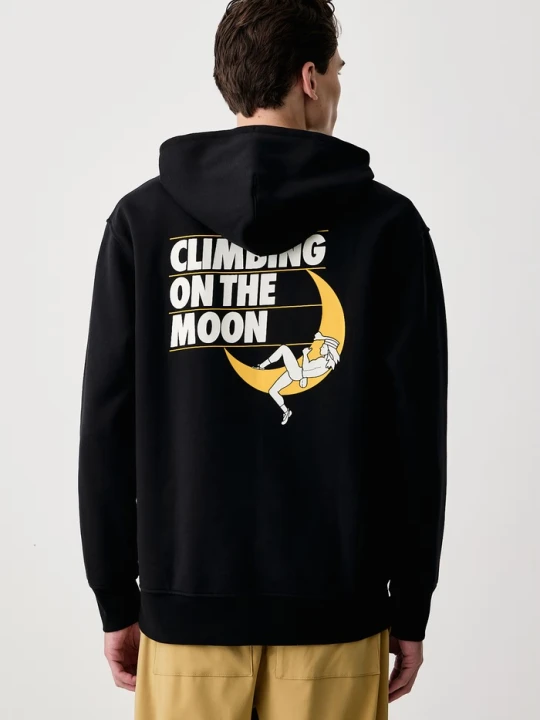 Zdjęcie produktu La Sportiva bluza z kapturem męska z bawełną Moon Rock czarny