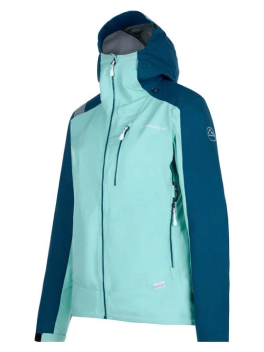Zdjęcie produktu LA SPORTIVA Kurtka softshellowa "Alpine Guide" w kolorze turkusowo-niebieskim rozmiar: L