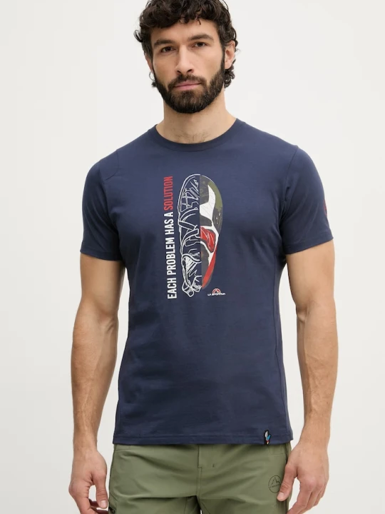 Zdjęcie produktu La Sportiva T-shirt sportowy męski bawełniany Solution granatowy