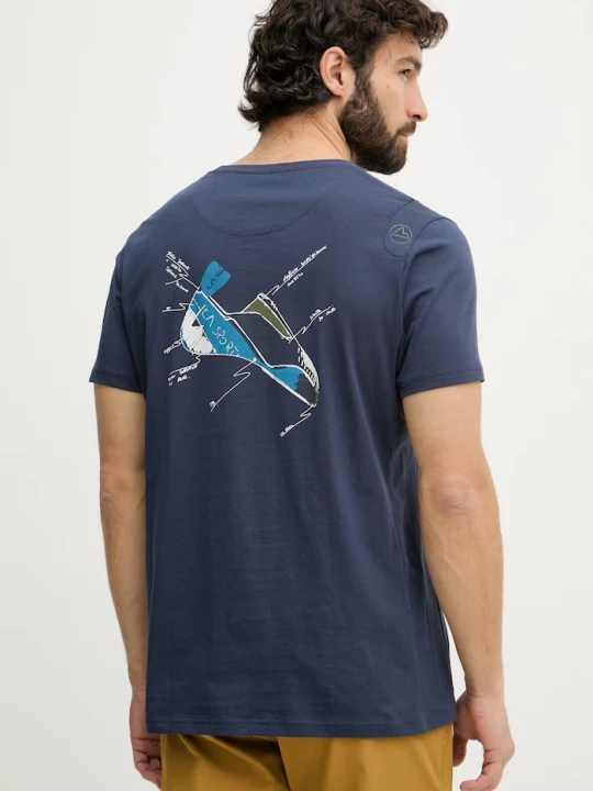 Zdjęcie produktu La Sportiva T-shirt trekkingowy męski bawełniany Mantra granatowy