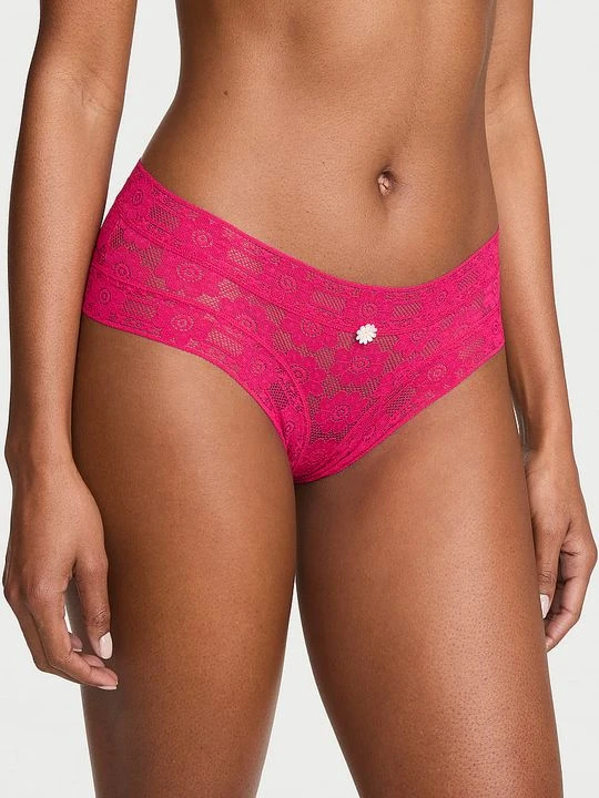 Zdjęcie produktu Lacie Majtki z koronką szydełkową Cheeky Victoria's Secret Różowy