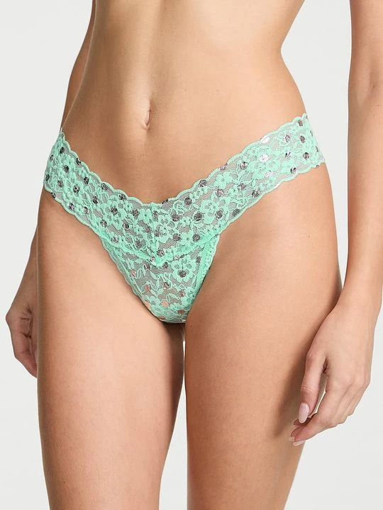 Zdjęcie produktu Lacie Stringi koronkowe Shimmer Dot Victoria's Secret