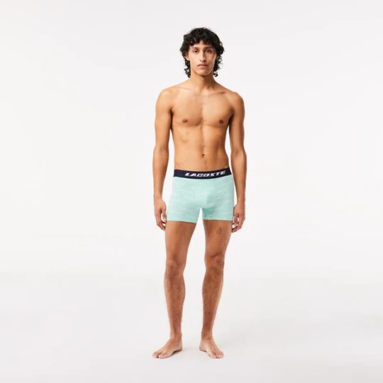 Zdjęcie produktu Lacoste Active Erkek 3'lü Mavi Boxer