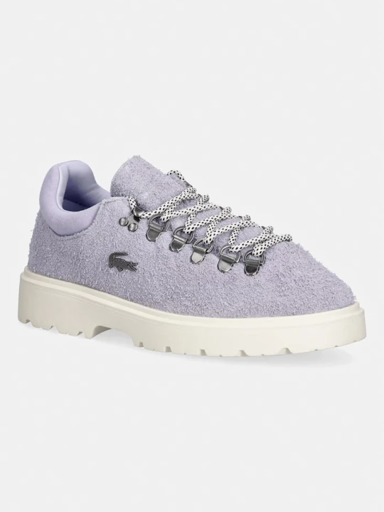 Zdjęcie produktu Lacoste Baseshot sneakersy damskie zamszowe fioletowy