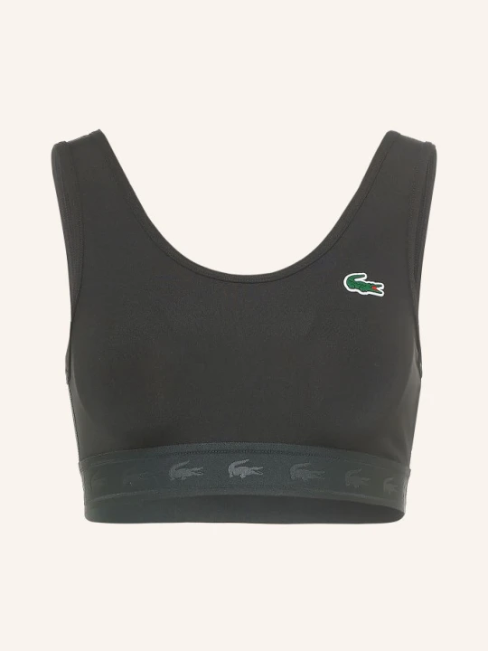 Zdjęcie produktu Lacoste Biustonosz Sportowy schwarz CZARNY