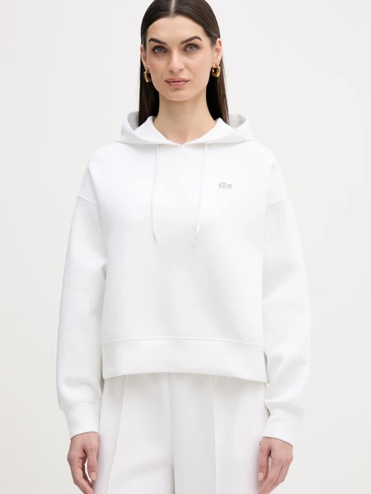 Zdjęcie produktu Lacoste bluza z kapturem z bawełną damska