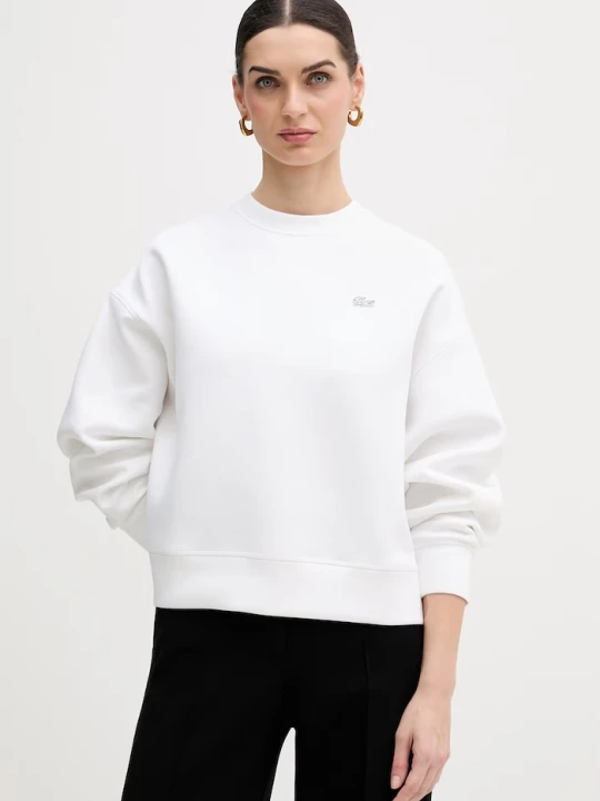 Zdjęcie produktu Lacoste bluza damska z bawełną biały
