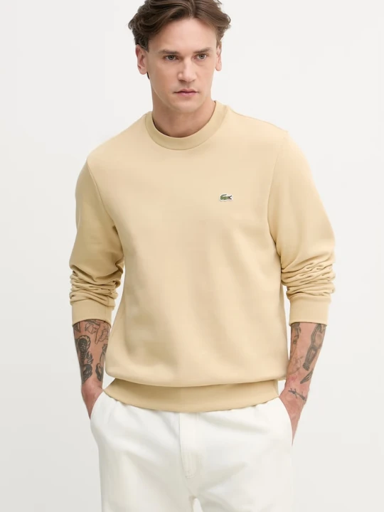 Zdjęcie produktu Lacoste bluza męska z bawełną beżowy