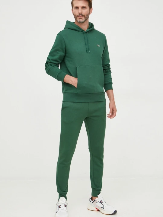 Zdjęcie produktu Lacoste bluza z kapturem bawełniana zielony