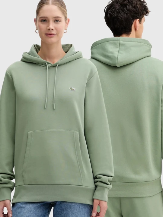 Zdjęcie produktu Lacoste bluza z kapturem bawełniana zielony