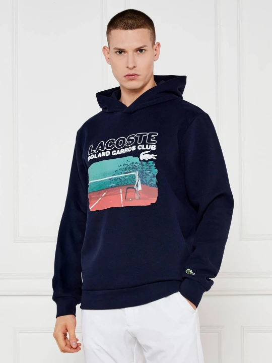 Zdjęcie produktu Lacoste Bluza | Lacoste x Roland Garros | Relaxed fit granatowy
