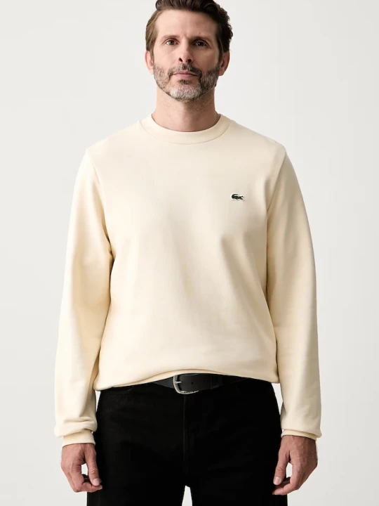 Zdjęcie produktu Lacoste bluza męska bawełniana beżowy