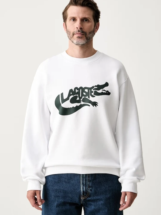 Zdjęcie produktu Lacoste bluza męska bawełniana biały