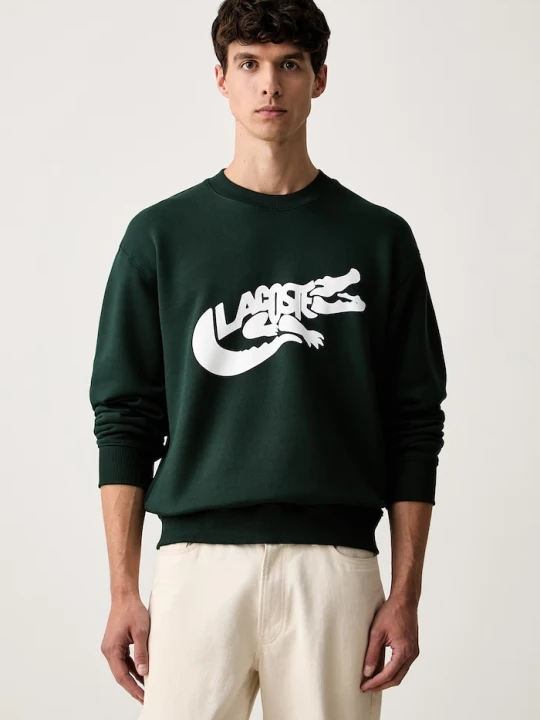 Zdjęcie produktu Lacoste bluza męska bawełniana zielony
