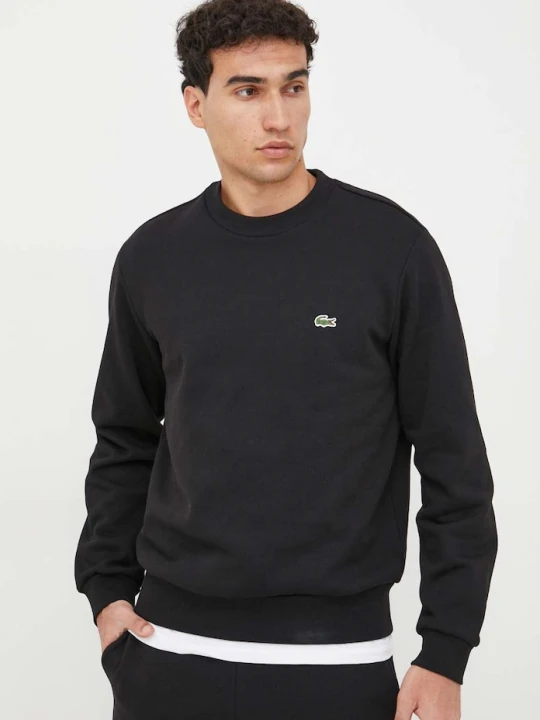 Zdjęcie produktu Lacoste bluza męska z bawełną czarny