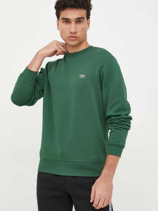 Zdjęcie produktu Lacoste bluza męska z bawełną zielony